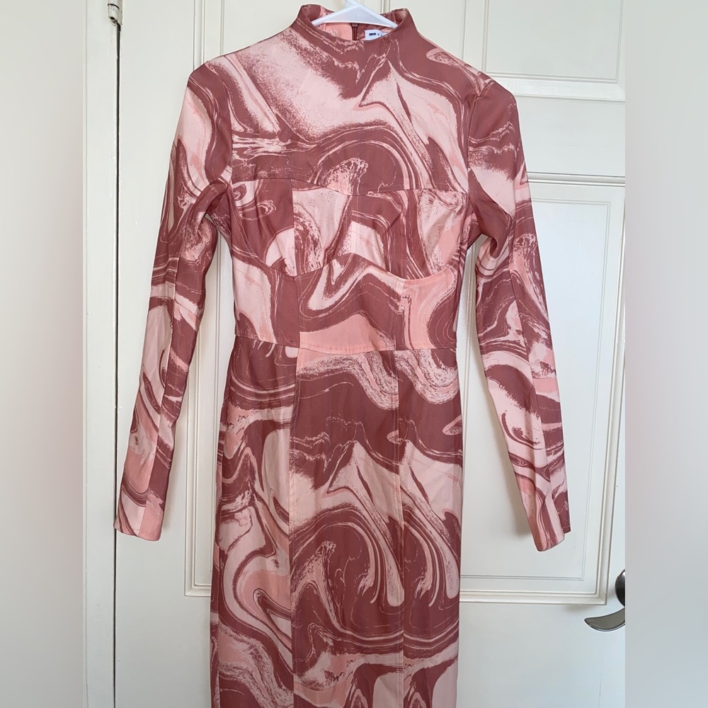 Swirl Print maxi dress